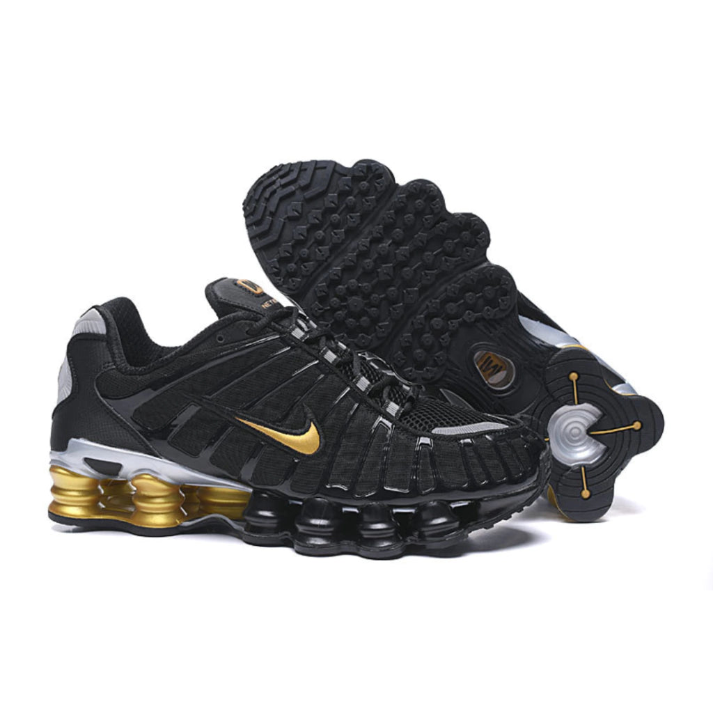 NIKE SHOX TL "PRETO/DOURADO"